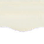 ZNTS Replacement Fabric for Awning Cream 6x3.5 m 311934