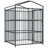 Outdoor Dog Kennel with Roof 150x150x210 cm 145760