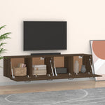 Wall Cabinets 2 pcs Brown Oak 60x36.5x35 cm Engineered Wood 3115643