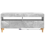 LED TV Cabinet Concrete Grey Engineered Wood 896328