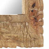 321635 Mirror 50x50 cm Solid Mango Wood