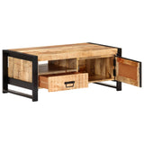 Coffee Table 100x50x40 cm Rough Mango Wood 320194