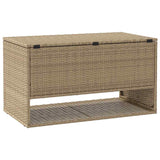 Outdoor Cushion Box Beige 100x55x55.5 cm Poly Rattan 4104144