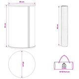 Trade Show Counter Black and White 60 x 93 cm 42046604