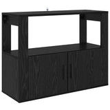 Sideboard Black oak 80 x 30 x 60 cm Engineered wood 881092