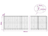 Gabion with 3.5 mm Wire and 10x10 cm Mesh 1150x50x100 cm 3463313