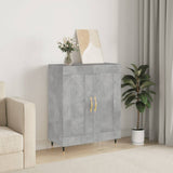 Sideboard Concrete Grey 69.5x34x90 cm Engineered Wood 830176