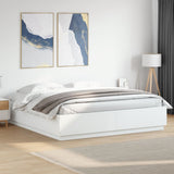 Bed Frame without Mattress White 180x200 cm Super King 3209681