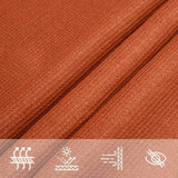 Sunshade Sail 160 g/m Square Orange 7x7 m HDPE 311665