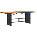 Garden Dining Set 9 pcs Black and brown Poly Rattan 3261624