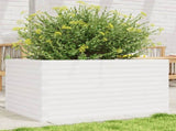 Garden Planter White 90x60x46 cm Solid Wood Pine 3282455