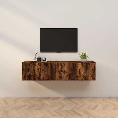 Wall-mounted TV Cabinets 2 pcs Smoked Oak 80x34.5x40 cm 3188355