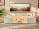 TV Stand for 60 Inch TV LED Gaming Entertainment Center Media Storage Console Table with Large Side T3272P533973