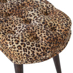 Leopard Print Deep Button Bench IN1272