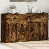 Sideboards 2 pcs Smoked Oak 60x31x70 cm Engineered Wood 3276550