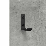 Wall-Mounted Coat Rack Concrete Grey 96 x 1.5 x 90 cm 874534