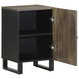 Bathroom Cabinet Black 38x33x58 cm Solid Wood Mango 4017705