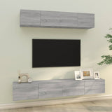 4 Piece TV Cabinet Set Grey Sonoma Engineered Wood 3114540