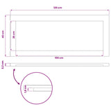 Rectangular Table Top 120 x 40 x 3.2 cm Rectangular 938214