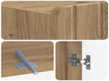 Toilet Cabinet ZWOLLE Artisan Oak 66 x 25.5 x 190 cm 896484