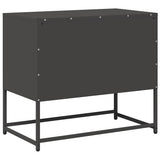 TV Cabinet Black 68x39x60.5 cm Steel 853386