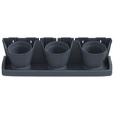 Vertical Garden Plant Set 12 pcs Anthracite Polypropylene 152206