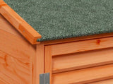 Garden Shed with Roof Brown 106 x 56 x 113.5 cm Solid Fir Wood 42033459