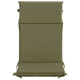 High Back Chair Cushion GEMERT 2 pcs 100% Polyester Olive Green 945687