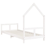 Kids Bed Frame White 80x200 cm Solid Wood Pine 834565