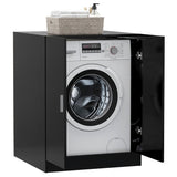 ZNTS Washing Machine Cabinet Black 3082009