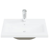 2 Piece Bathroom Furniture Set Ceramic and Engineered Wood 3307662