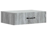 Wall-Mounted Bedside Cabinet 2 pcs Grey Sonoma Engineered Wood 898628