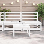 Garden Middle Sofas 2 pcs White Solid Wood Pine 805681