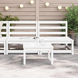 Garden Middle Sofas 2 pcs White Solid Wood Pine 805681