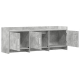 TV Cabinet 130 x 33 x 47 cm Concrete Grey Engineered Wood 8011198