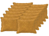 Cushion Cover 12 pcs HOUTEN Yellow 40 x 40 cm Microfiber Fleece 916881