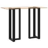 ZNTS Bar Table Legs T-Shaped 2 pcs Black 50x35x cm Steel 4013100