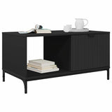 Coffee Table Black Oak 90 x 49 x 46 cm Engineered Wood 883445