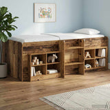 Kids'High Bed Frame 2 pcs Old Wood 203 x 101.1 x 68.5 cm 3422553