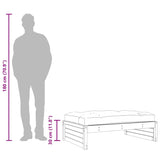 Garden Footstool 120x80 cm Impregnated Wood Pine 825771