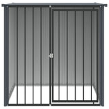 Dog House with Roof Black 110x103x109 cm Galvanised Steel 172347