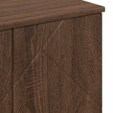 Bathroom Furniture Set 3 pcs Brown Oak Engineered wood & Metal 3392950