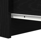 Sideboard with Drawers Black Oak 37.5x35x99 cm Engineered Wood 861761
