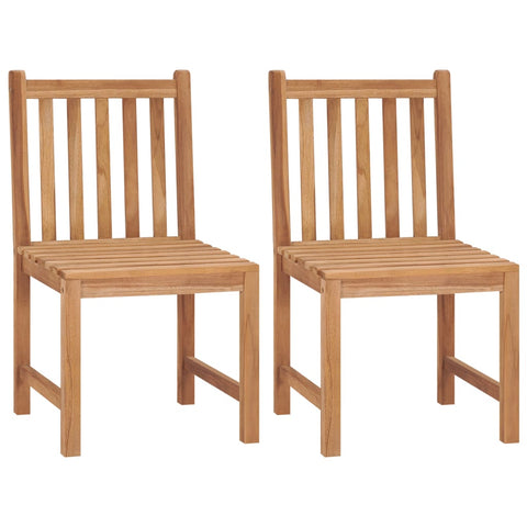 Garden Chairs 2 pcs Solid Teak Wood 315611