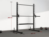 Adjustable Squat Rack, with Pull Up Bar, Barbell Bar for Home Gym T3398P425052