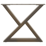 Coffee Table Legs 2 pcs Natural Steel 50x cm Steel 4012707