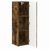 TV Wall Cabinet Wall-mounted 2 pcs Smoked Oak 30 x 31 x 100 cm 892320