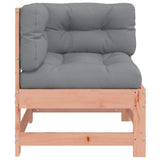 Corner Sofa with Cushions Solid Wood Douglas 825546