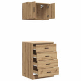 Garage Cabinets 2 pcs Artisan Oak Engineered Wood 3328340