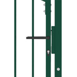 Fence Gate with Spikes EMMEN 104 x 134.5 cm Lockable 146396